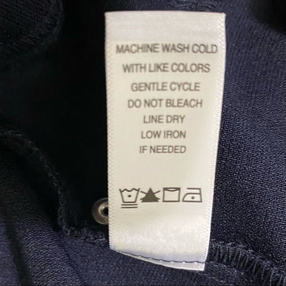 Counterparts BLACK straight leg pants. Pull-on waist 2 back pockets 2 faux front - Picture 8 of 10